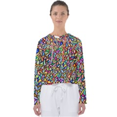 Artwork By Patrick-colorful-6 Women s Slouchy Sweat