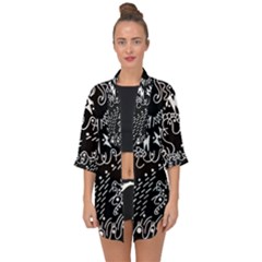 Chicken Hawk Invert Open Front Chiffon Kimono by MRTACPANS