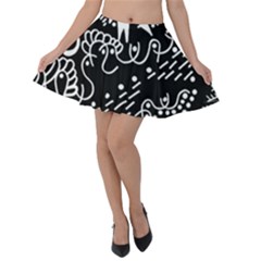 Chicken Hawk Invert Velvet Skater Skirt by MRTACPANS