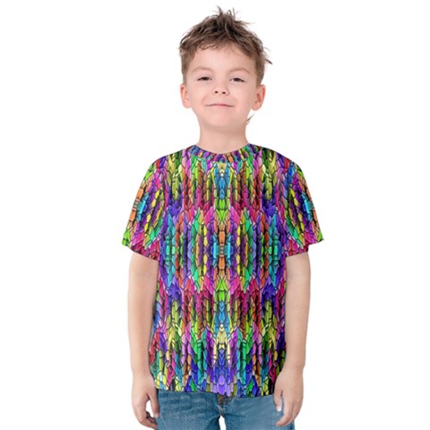 Colorful-7 Kids  Cotton Tee by ArtworkByPatrick