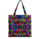 COLORFUL-7 Zipper Grocery Tote Bag View1