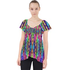 Colorful-7 Lace Front Dolly Top by ArtworkByPatrick