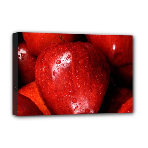 Apples 1 Deluxe Canvas 18  X 12   by trendistuff