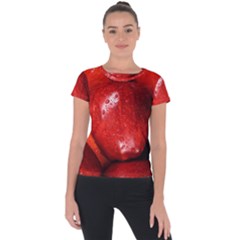 Apples 1 Short Sleeve Sports Top  by trendistuff