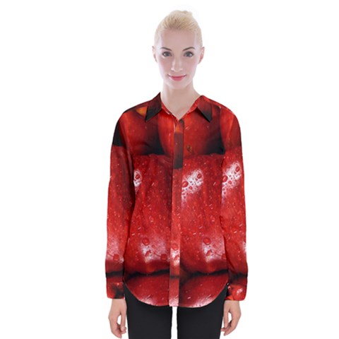 Apples 1 Womens Long Sleeve Shirt by trendistuff