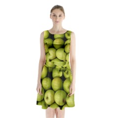 APPLES 3 Sleeveless Waist Tie Chiffon Dress