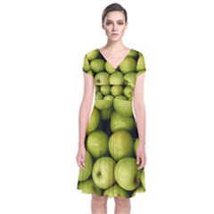 APPLES 3 Short Sleeve Front Wrap Dress