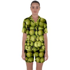 APPLES 3 Satin Short Sleeve Pyjamas Set