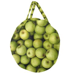 APPLES 3 Giant Round Zipper Tote