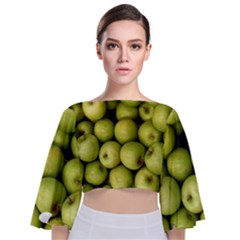 APPLES 3 Tie Back Butterfly Sleeve Chiffon Top