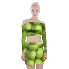 Apples 4 Off Shoulder Top With Mini Skirt Set by trendistuff