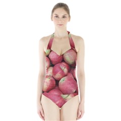 Apples 5 Halter Swimsuit by trendistuff