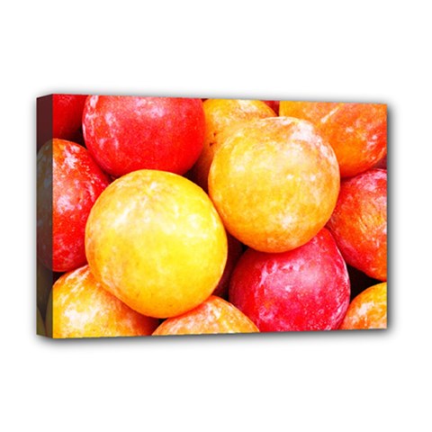 Apricots 1 Deluxe Canvas 18  X 12   by trendistuff