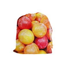 Apricots 1 Drawstring Pouches (large)  by trendistuff