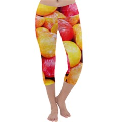 Apricots 1 Capri Yoga Leggings by trendistuff