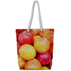 Apricots 1 Full Print Rope Handle Tote (small) by trendistuff