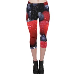 Berries 1 Capri Leggings  by trendistuff