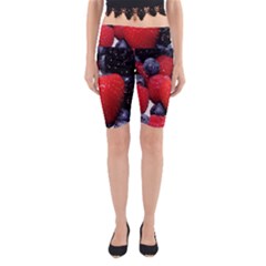 Berries 1 Yoga Cropped Leggings by trendistuff