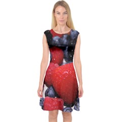 Berries 1 Capsleeve Midi Dress by trendistuff