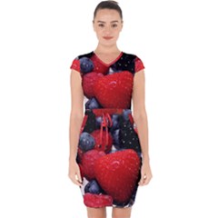 Berries 1 Capsleeve Drawstring Dress  by trendistuff