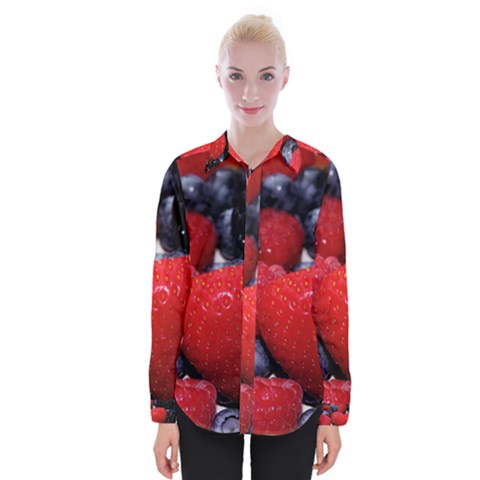 Berries 1 Womens Long Sleeve Shirt by trendistuff