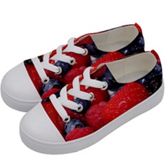 Berries 1 Kids  Low Top Canvas Sneakers by trendistuff