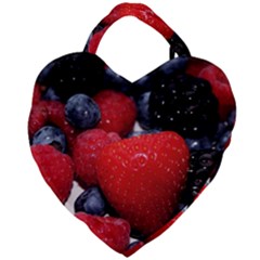 Berries 1 Giant Heart Shaped Tote by trendistuff