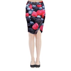 Berries 2 Midi Wrap Pencil Skirt by trendistuff