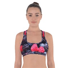 Berries 2 Cross Back Sports Bra by trendistuff