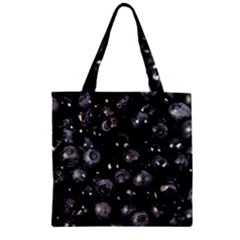 Blueberries 1 Zipper Grocery Tote Bag by trendistuff