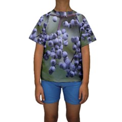 Blueberries 2 Kids  Short Sleeve Swimwear by trendistuff