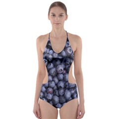 Blueberries 3 Cut-out One Piece Swimsuit by trendistuff