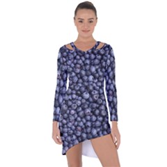 Blueberries 3 Asymmetric Cut-out Shift Dress by trendistuff