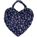 BLUEBERRIES 3 Giant Heart Shaped Tote