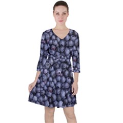 Blueberries 3 Ruffle Dress by trendistuff