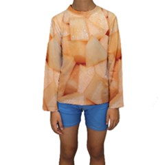 Cantaloupe Kids  Long Sleeve Swimwear by trendistuff