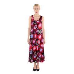 Cherries 1 Sleeveless Maxi Dress by trendistuff