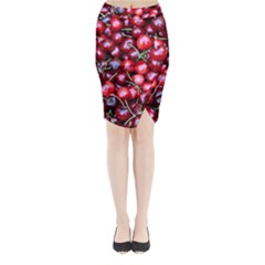 Cherries 1 Midi Wrap Pencil Skirt by trendistuff