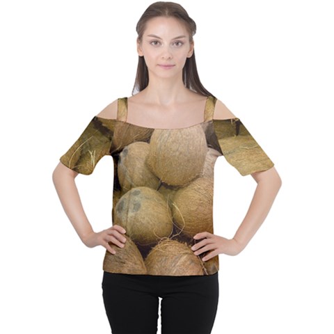 Coconuts 2 Cutout Shoulder Tee by trendistuff