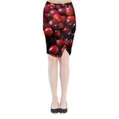 Cranberries 1 Midi Wrap Pencil Skirt by trendistuff