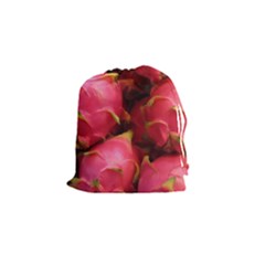 Dragonfruit Drawstring Pouches (small)  by trendistuff