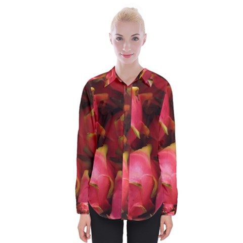 Dragonfruit Womens Long Sleeve Shirt by trendistuff