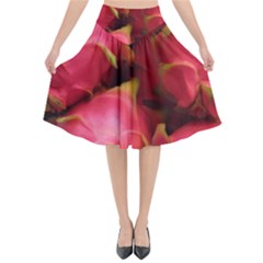 Dragonfruit Flared Midi Skirt by trendistuff