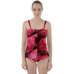 Dragonfruit Twist Front Tankini Set by trendistuff