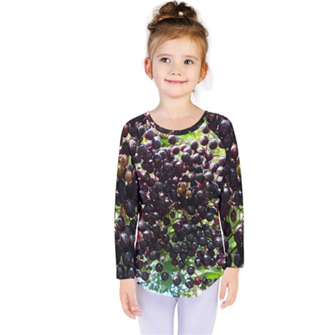 Elderberries Kids  Long Sleeve Tee by trendistuff