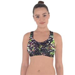 Elderberries Cross String Back Sports Bra by trendistuff