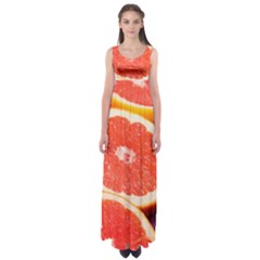 Grapefruit 1 Empire Waist Maxi Dress by trendistuff