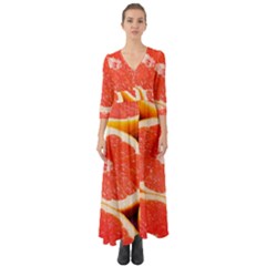 Grapefruit 1 Button Up Boho Maxi Dress by trendistuff