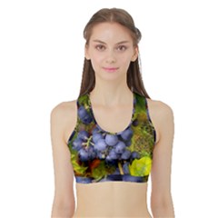 Grapes 1 Sports Bra With Border by trendistuff