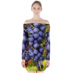 GRAPES 1 Long Sleeve Off Shoulder Dress